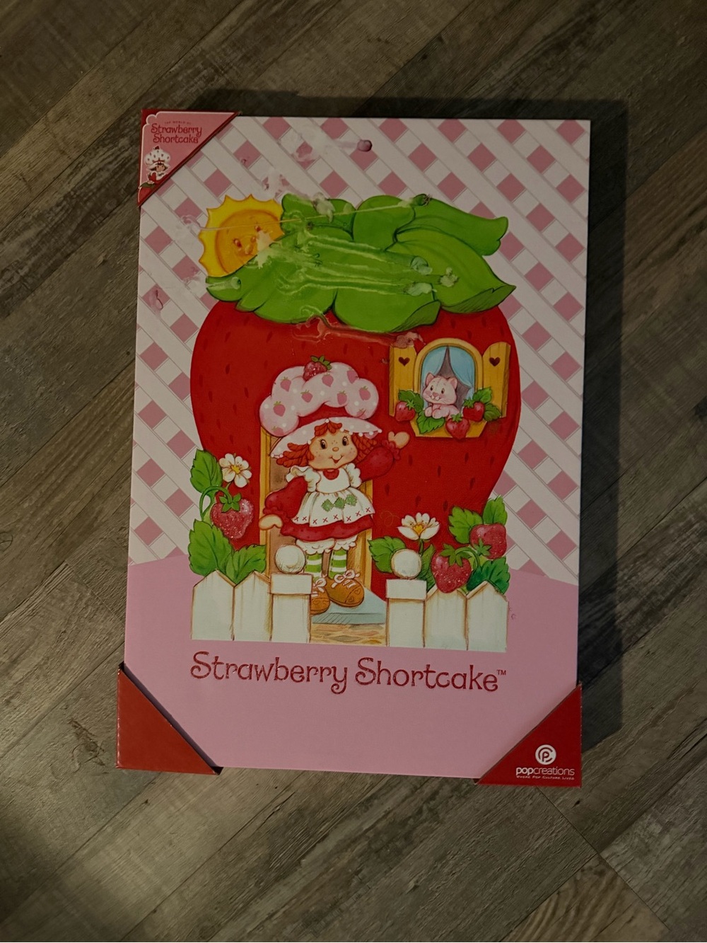 Strawberry Shortcake Pink Party Poster - Strawberry Red Design